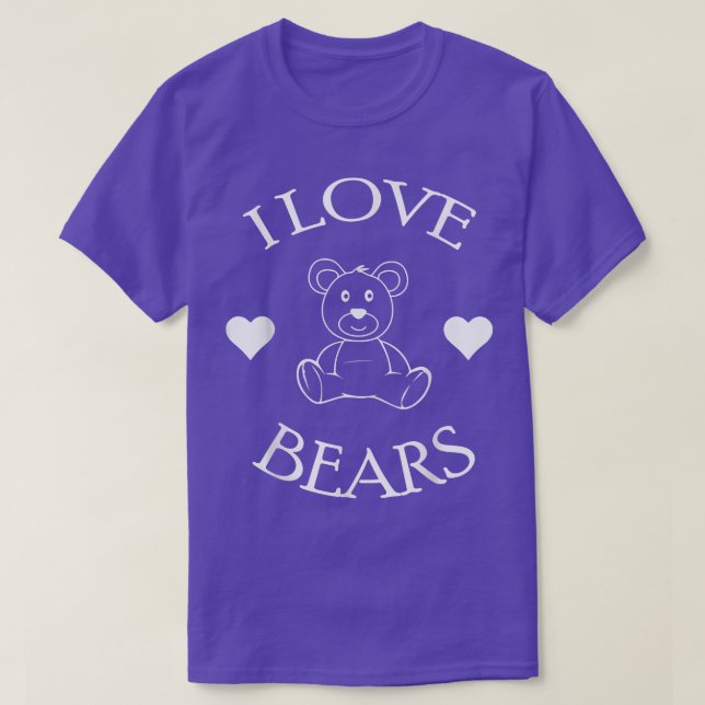 Niedlich I Liebe Bears Geschenke Bär Lover570 T-Shirt (Design vorne)