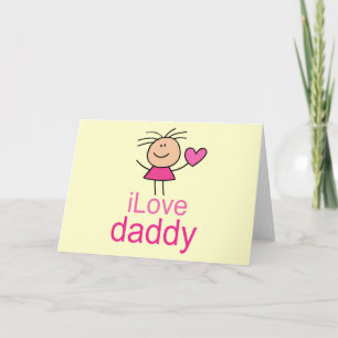 Niedlich I Liebe Daddy T - Shirt Karte