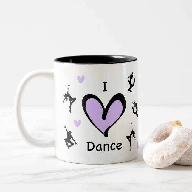 Niedlich I Liebe Dance Tasse (Mit Donut)