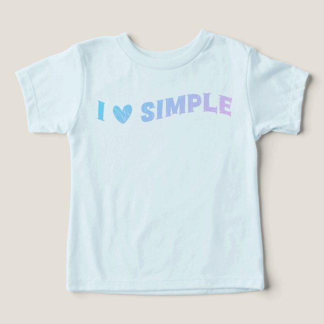 Niedlich I Liebe Einfaches Design für Kinder und K (Design Vorderseite)