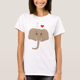 Niedlich I Liebe Elefantentag T - Shirt