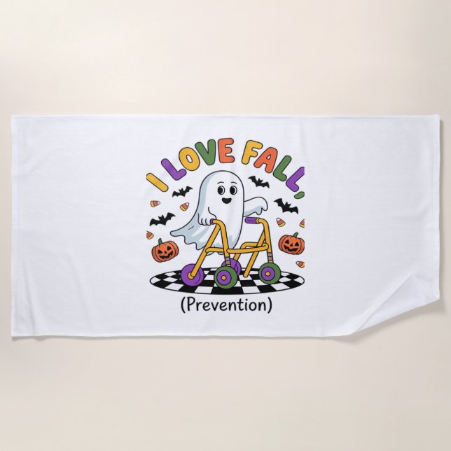 Niedlich I Liebe Herbstverhütung Physikalischer Th Strandtuch (Vorderseite)