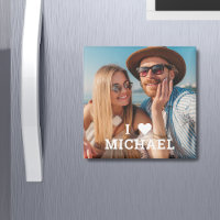 Niedlich I Liebe Herz Foto Paare Personalisierter