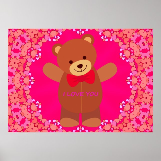 Niedlich I Liebe Ihr wertiges Plakatpapier (Glossy Poster (Vorne)