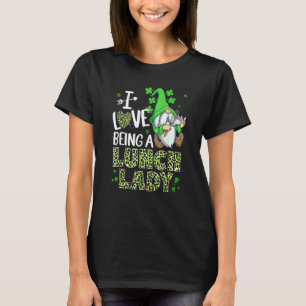 Niedlich I Liebe ist ein Mittagessen Lady Gnome Ha T-Shirt