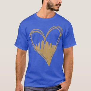 Niedlich I Liebe Kansas City Missouri Stadtscape T-Shirt