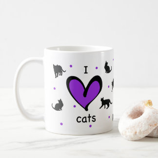 Niedlich I Liebe Katzen Gemustert Kaffeetasse