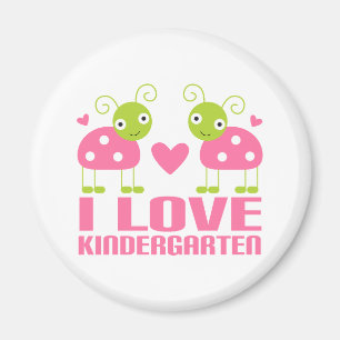Niedlich I Liebe Kindergarten Ladybug Geschenk Magnet