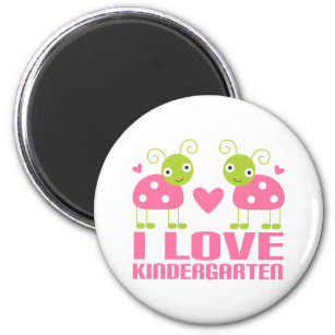 Niedlich I Liebe Kindergarten Ladybug Geschenk Magnet