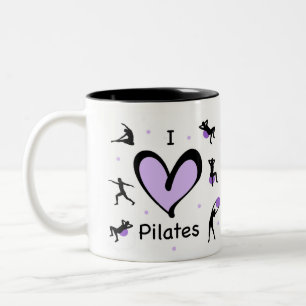 Niedlich I Liebe Pilates Zweifarbige Tasse