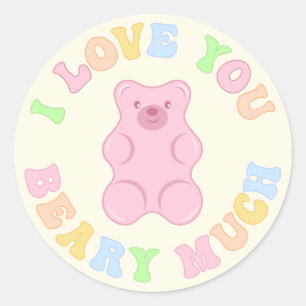 Niedlich I Liebe Sie haben einen klassischen Runda Runder Aufkleber