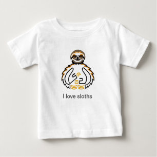 Niedlich I Liebe SLOTHS - Tierliebhaber - Wildtier Baby T-shirt
