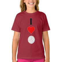 Niedlich I Liebe Volleyball Fußball Girls Jersey