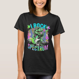 Niedlich I Rock the Spectrum Autism Vater Peace Li T-Shirt