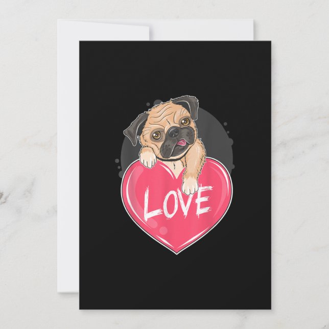 Niedlich I Steal Hearts Mops | Valentine Day Gift (Vorderseite)