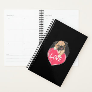 Niedlich I Steal Hearts Mops Valentine Day Gift Planer