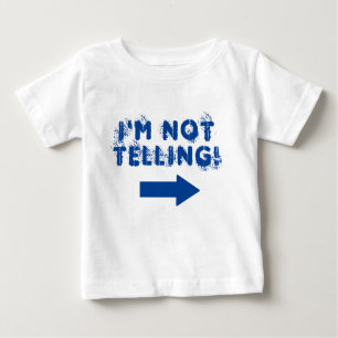 Niedlich "Ich sage nicht!" Zitat mit Pfeil Baby T-shirt