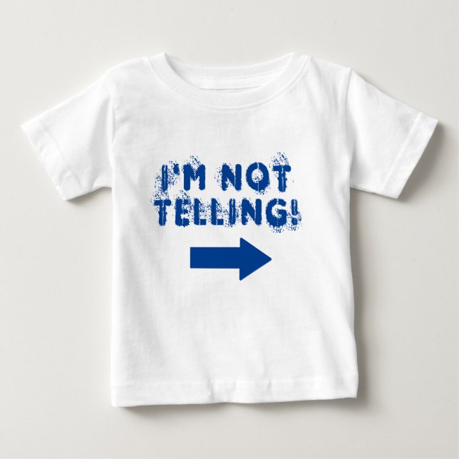 Niedlich "Ich sage nicht!" Zitat mit Pfeil Baby T-shirt (Vorderseite)