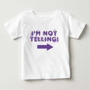 Niedlich "Ich sage nicht!" Zitat mit Pfeil Baby T-shirt