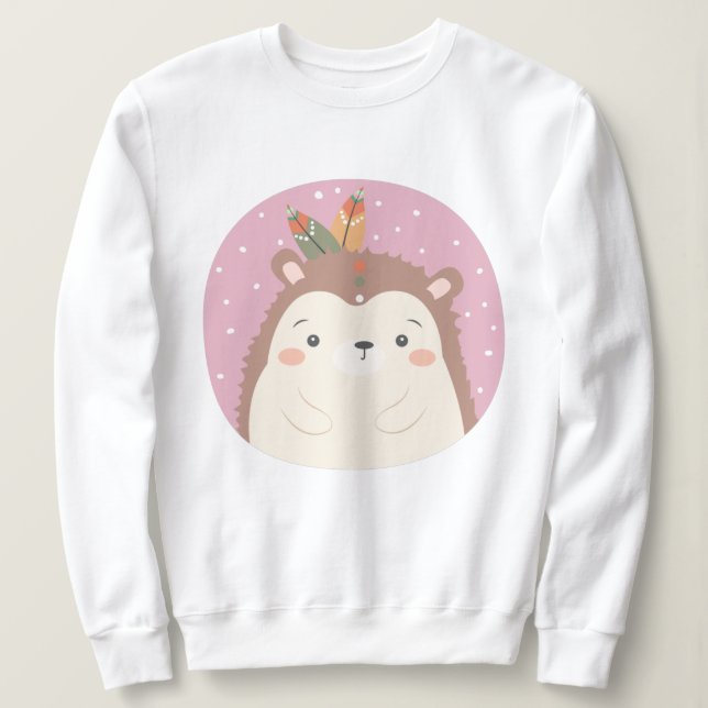 Niedlich Igel Sweatshirt (Design vorne)