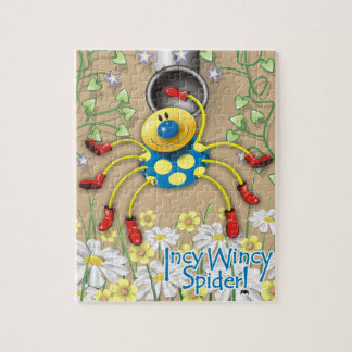 Niedlich Incy Wincy Spider Illustration Puzzle