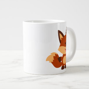 Niedlich Innocent Cartoon Fox Jumbo Tasse