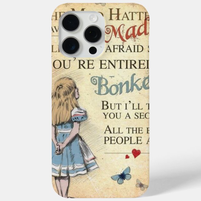 Niedlich Inspiriert durch Alice im Wunderland Case-Mate iPhone Hülle (Rückseite)
