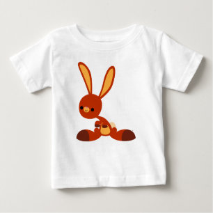 Niedlich interessierter Cartoon Rabbit Baby T - Sh Baby T-shirt
