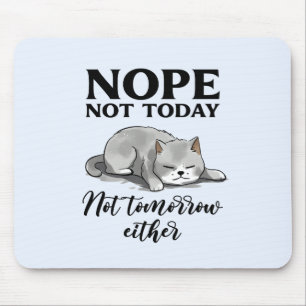 Niedlich Introvertierte Katze Mousepad
