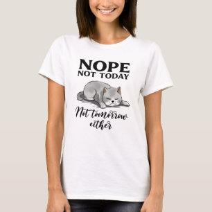 Niedlich Introvertierte Katze T-Shirt