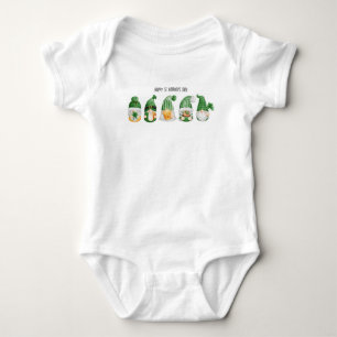 Niedlich Irish Gnomes St Patrick's Day Baby Bodysu Strampler