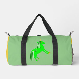 Niedlich Irish Green und Gold Unicorn Duffle Bag