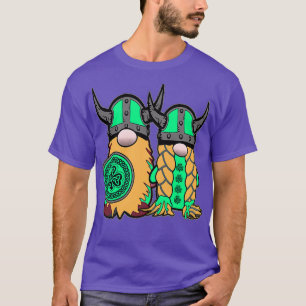 Niedlich Irish Viking Gnome Couple St Patrickx27s  T-Shirt