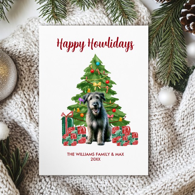 Niedlich Irish Wolfhound Dog Familie Weihnachten (Von Creator hochgeladen)