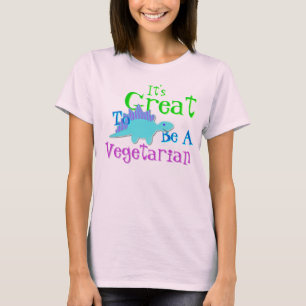 Niedlich ist es großartig, ein vegetarischer Dinos T-Shirt
