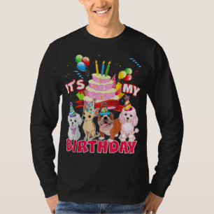 Niedlich ist es mein Geburtstag Hund und Welpe The T-Shirt