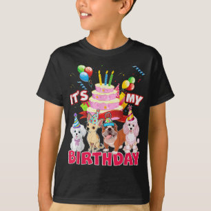 Niedlich ist es mein Geburtstag Hund und Welpe The T-Shirt