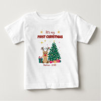 Niedlich ist es meine erste Weihnacht mit Rentier