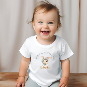 Niedlich ist etwas Bunny ein kurvenreicher Text Baby T-shirt