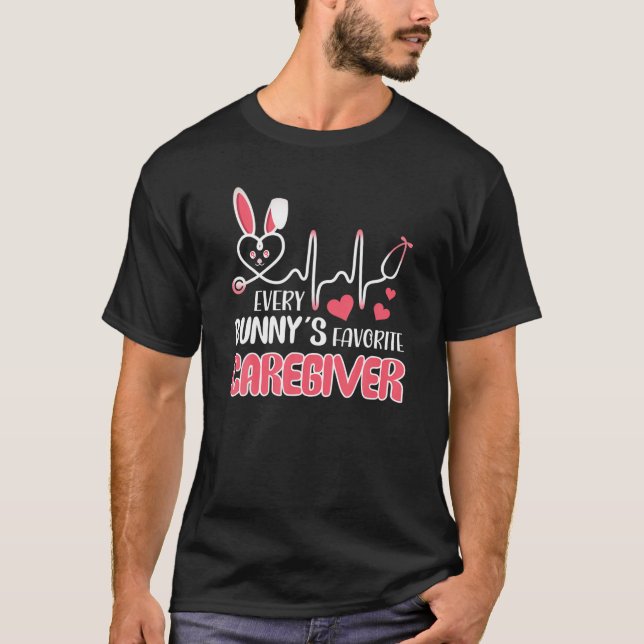 Niedlich ist jeder Bunny's Lieblings-Caregiver Ost T-Shirt (Vorderseite)