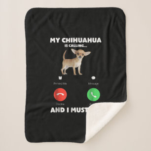 Niedlich ist mein Chihuahua angerufen und ich muss Sherpadecke