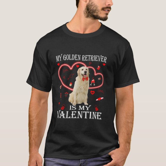 Niedlich ist mein Goldener Retriever mein Valentin T-Shirt (Vorderseite)