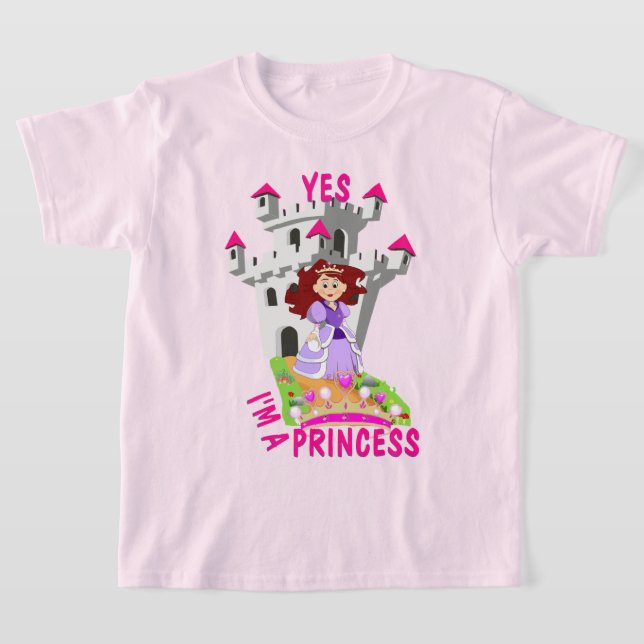 Niedlich Ja, ich bin Prinzessin T-Shirt (Ablage )