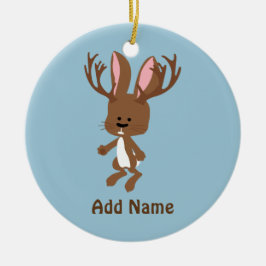 Niedlich Jackalope Keramik Ornament