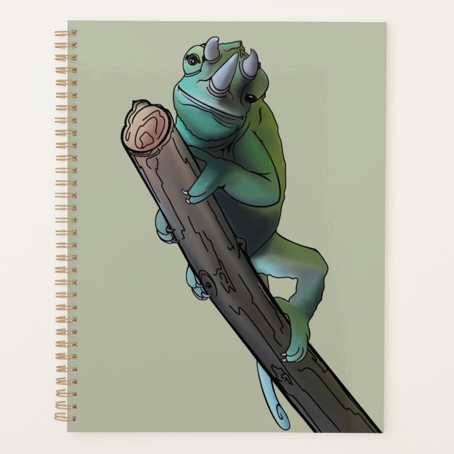 Niedlich Jackson's Chameleon Planer (Vorderseite)