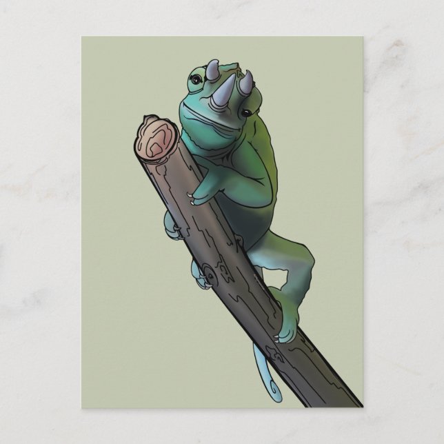 Niedlich Jackson's Chameleon Postkarte (Vorderseite)