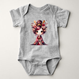 Niedlich Japanisch Geisha Baby Strampler