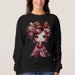 Niedlich Japanisch Geisha Sweatshirt
