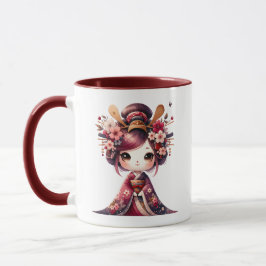 Niedlich Japanisch Geisha Tasse