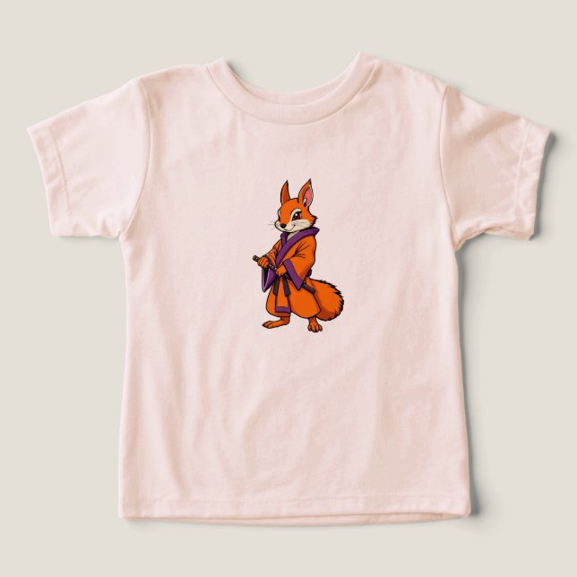 Niedlich Japanisch Samurai Eichhörnchen (Design Vorderseite)